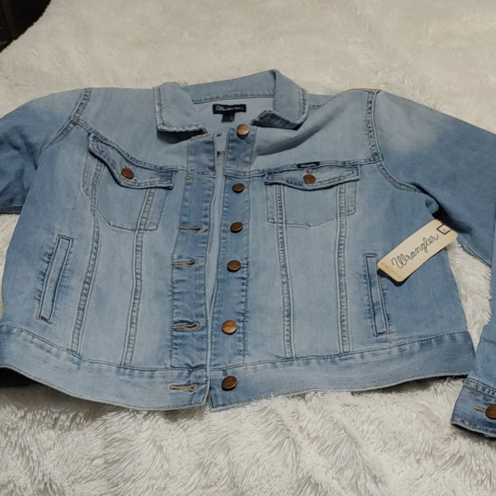 New XXL wrangler jean jacket